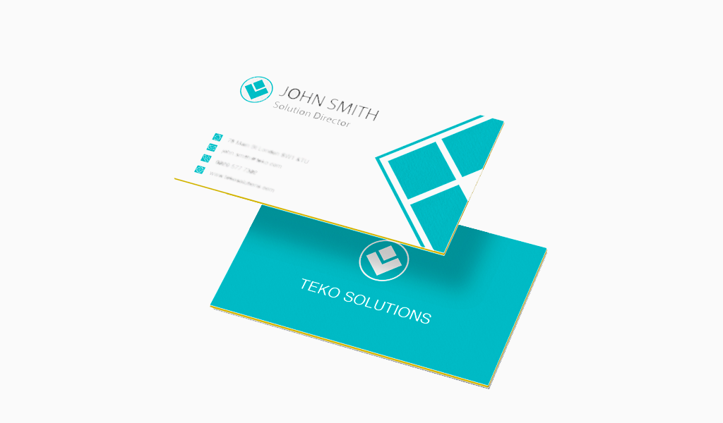 business card standard