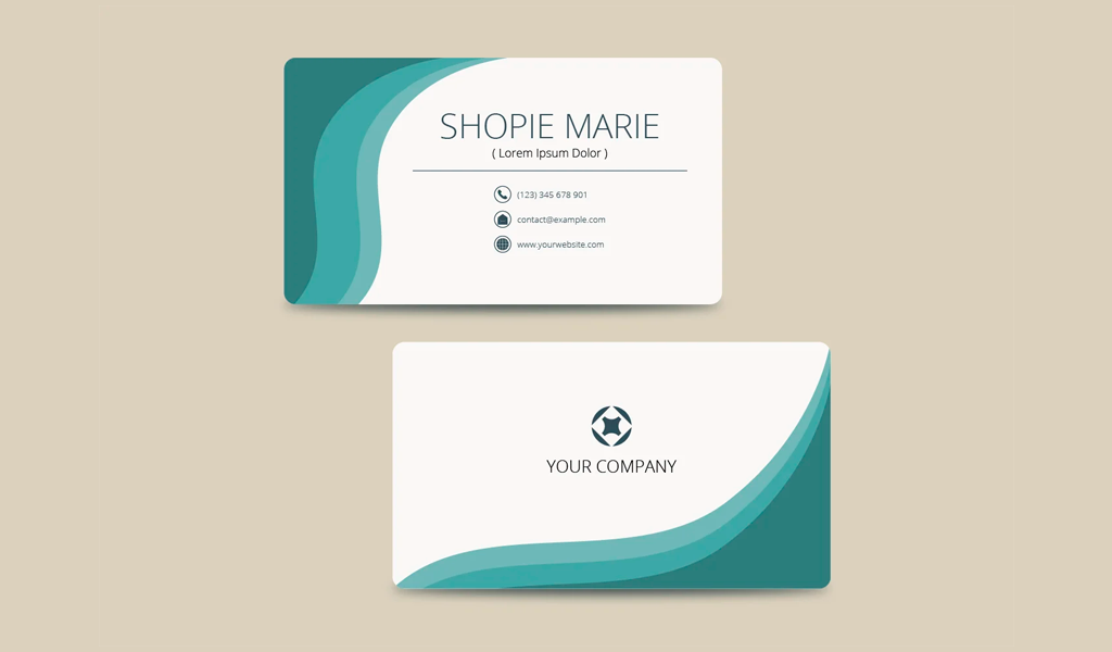 business card back