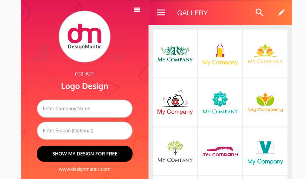 DesignMantic Logo Maker app