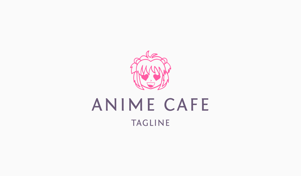 logotipo de chica anime