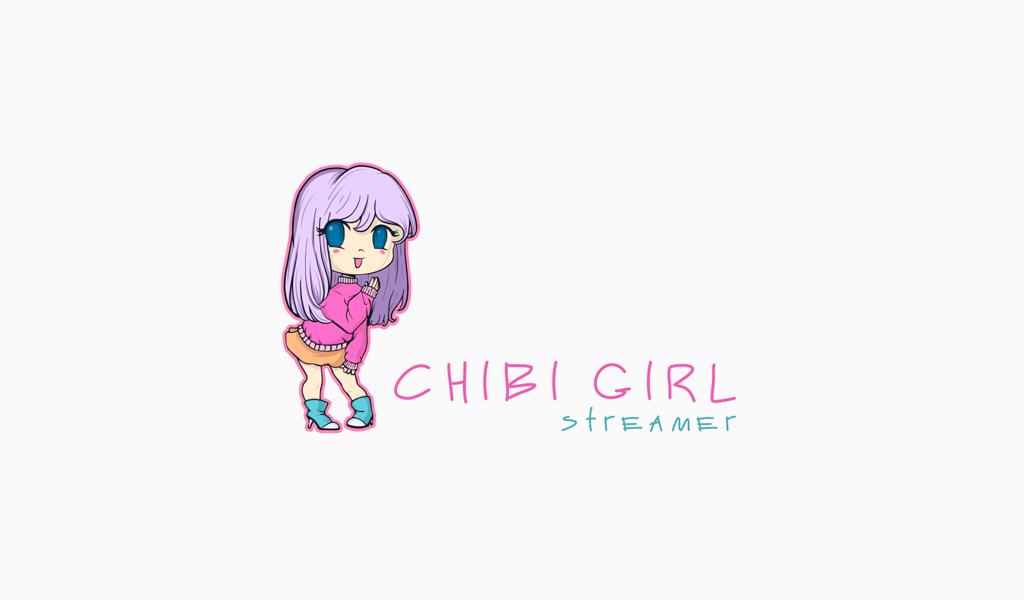 chibi girl anime logo