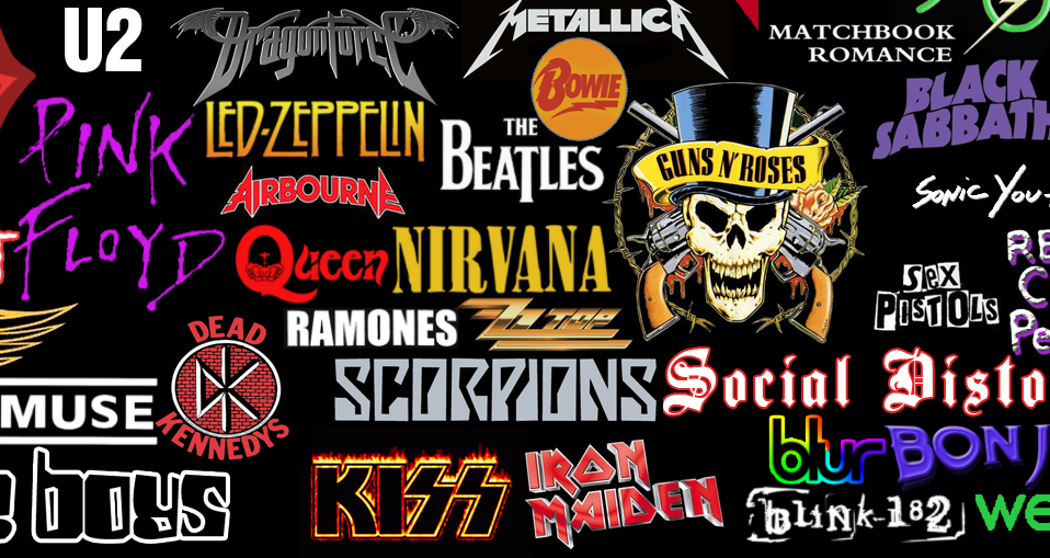 80s Rock Logos