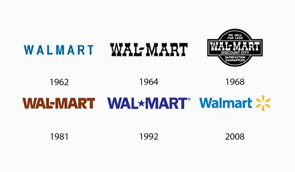 walmart logo evolution