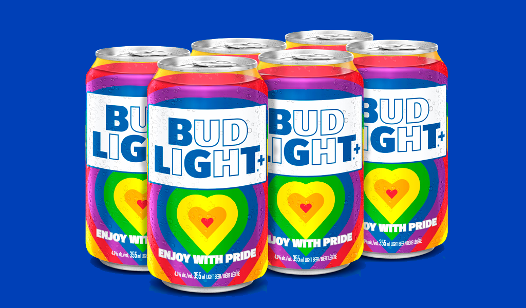 Bud Light pride month logo