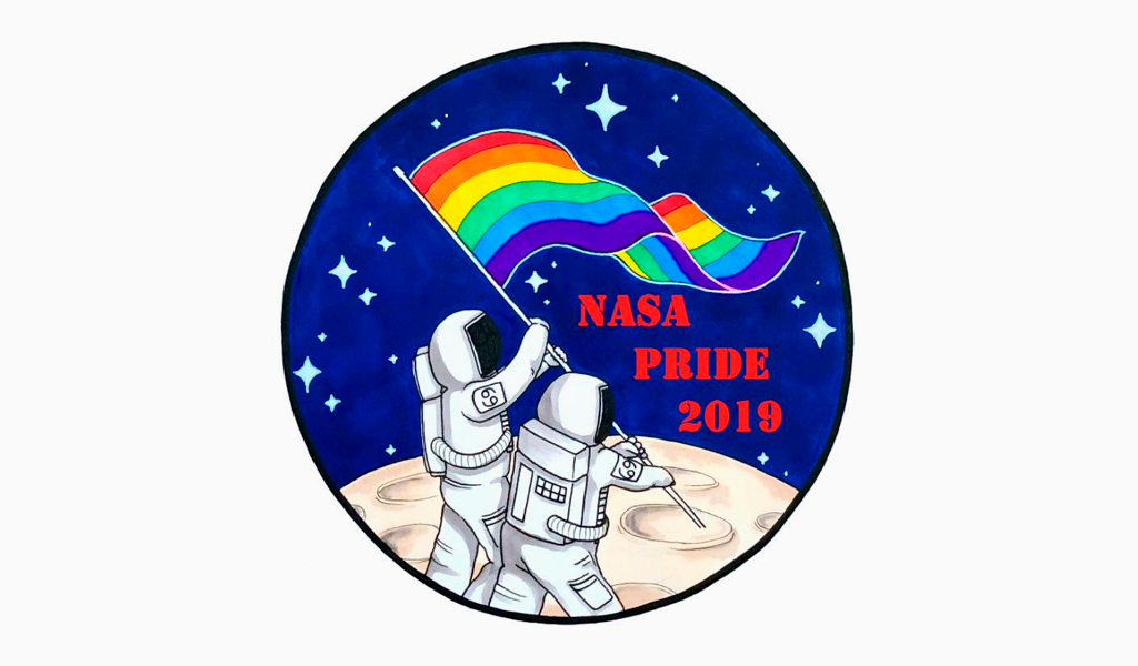 NASA pride month logo