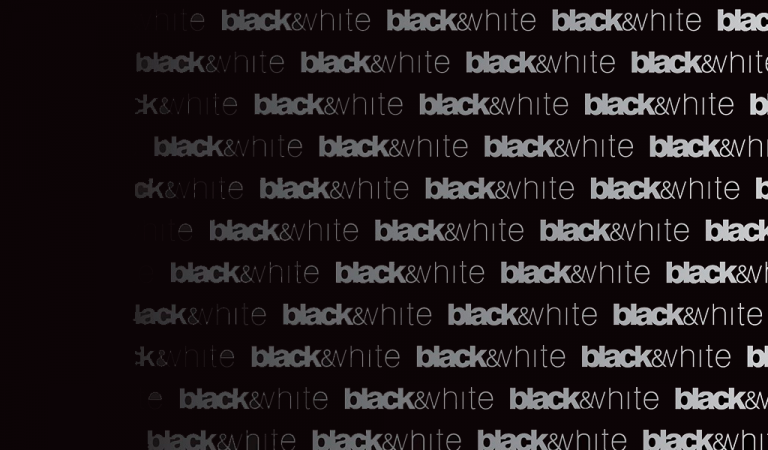 black and white