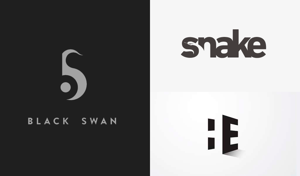 negative space logos minimalist