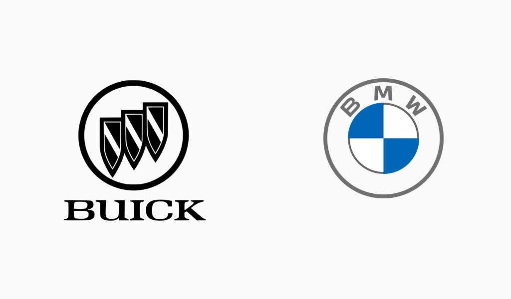 BMW and buick logos