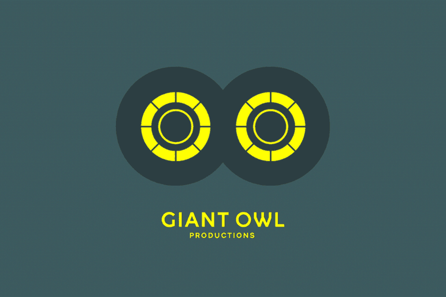 giant owl animated logo