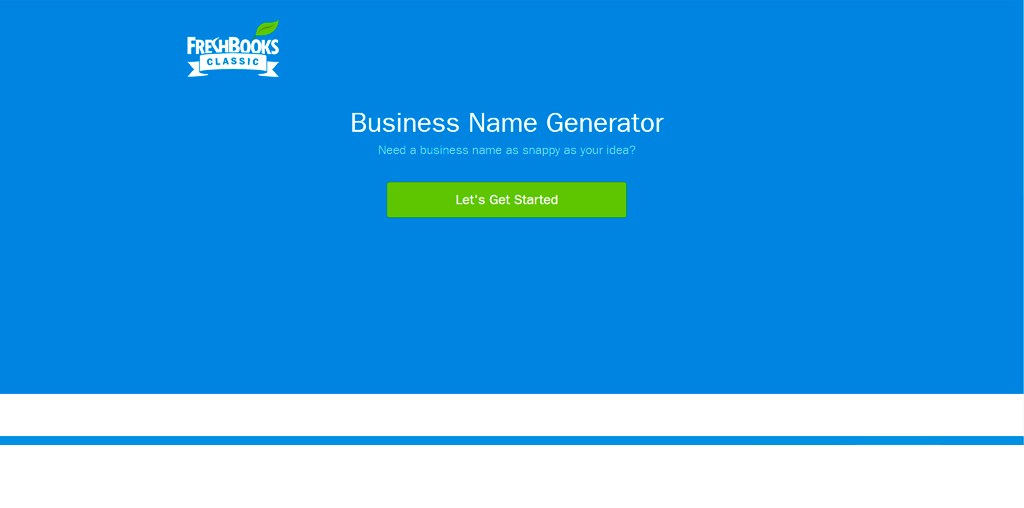 Freshbooks name generator