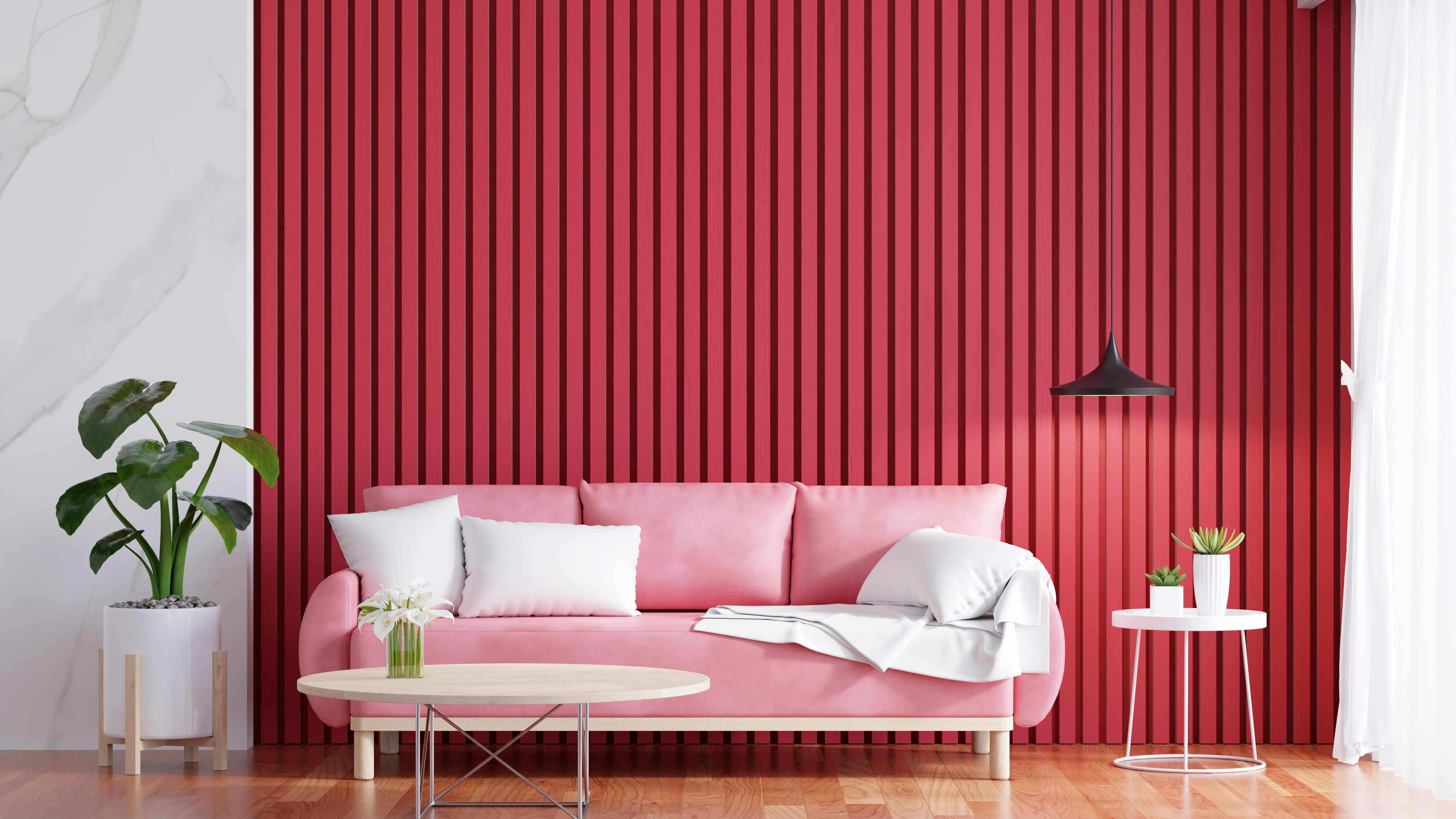 Raspberry blush color interior 
