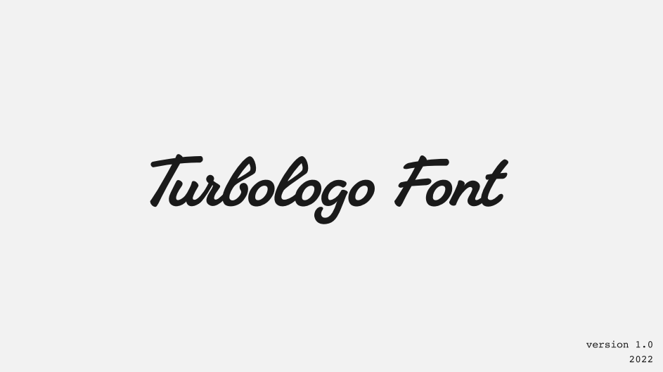 Turbologo font