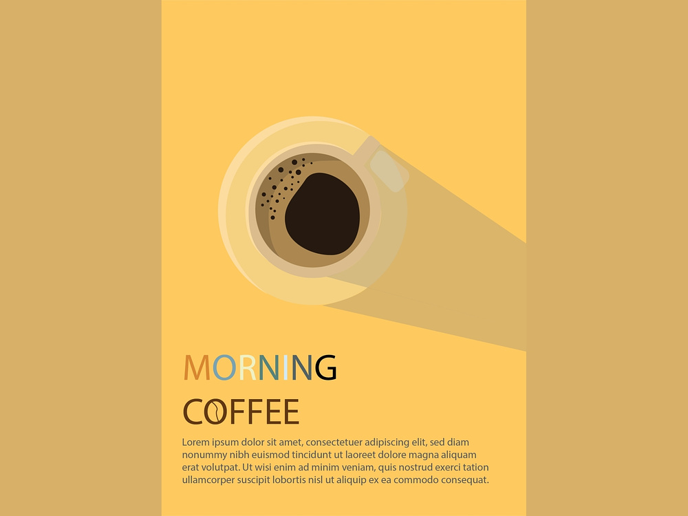 Дизайн постера кофейни