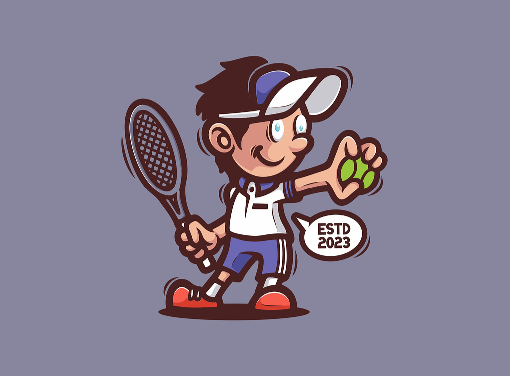 MaikoHatta – Tennis Sport Logo