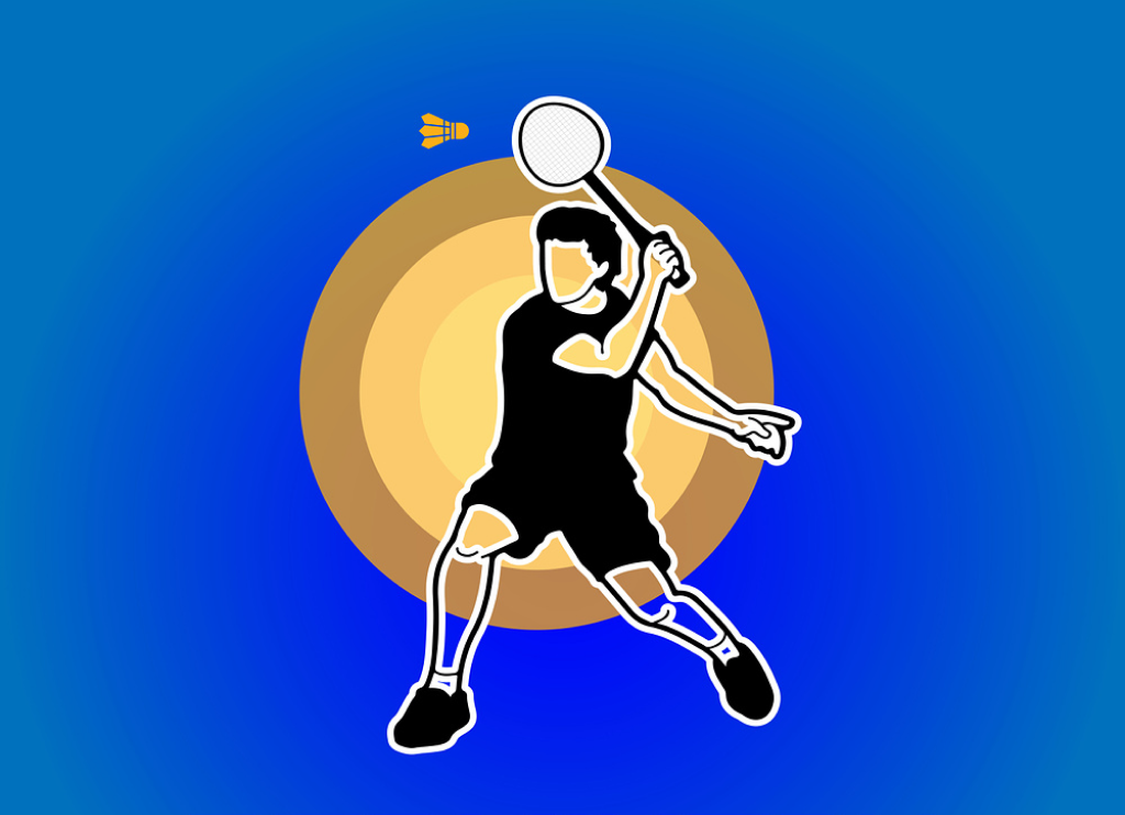 BrandwithNoor - badminton logo tennis sport logo
