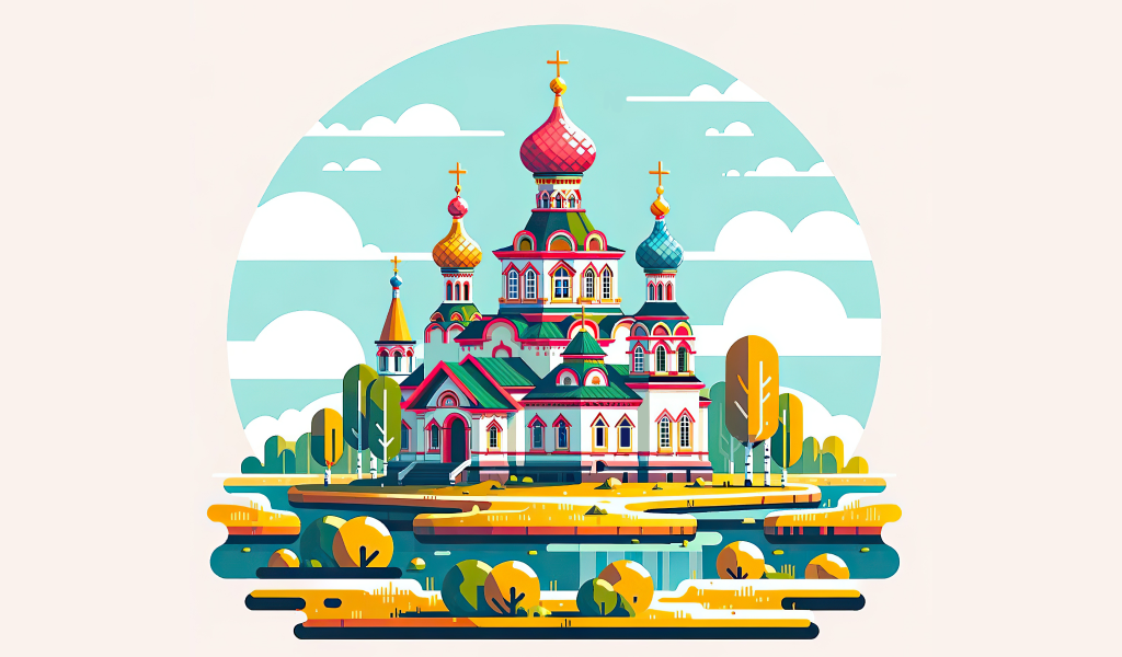 Логотип церкви иллюстрация