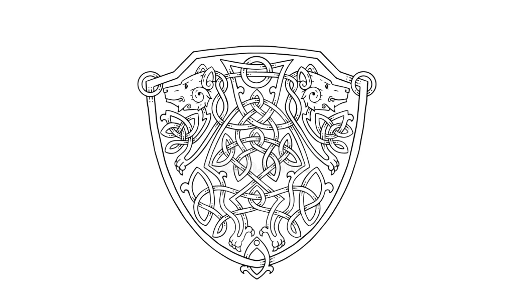 Celtic heraldic shield