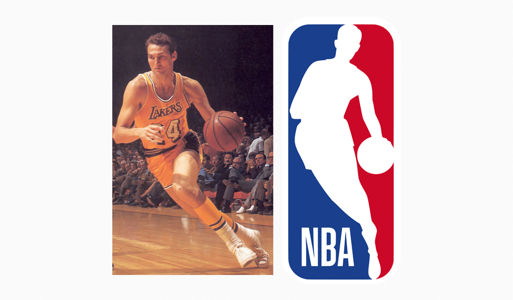Jerry West - Hombre con el logo de la NBA Jerry West - Hombre con el logo de la NBA