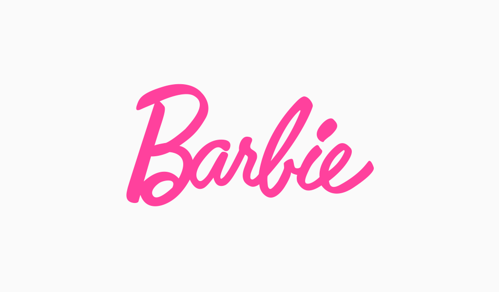 logotipo de barbie