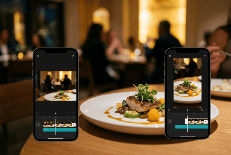 video con IA para restaurantes y cafeterías