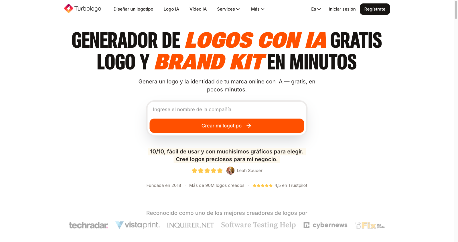 Generador de logos Turbologo