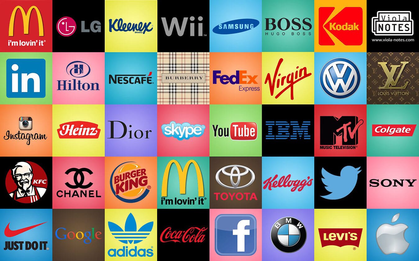Logos célèbres à la mode Logos célèbres à la mode
