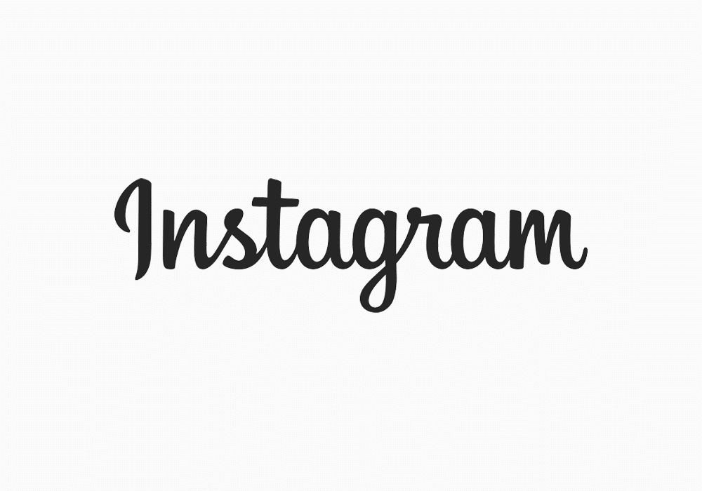 logo instagram noir