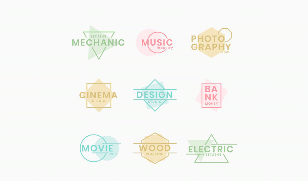Pastel logos Pastel logos