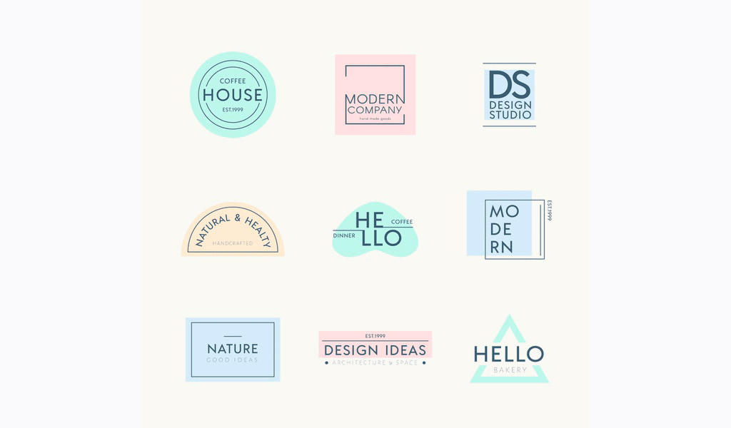 Pastel logos Pastel logos