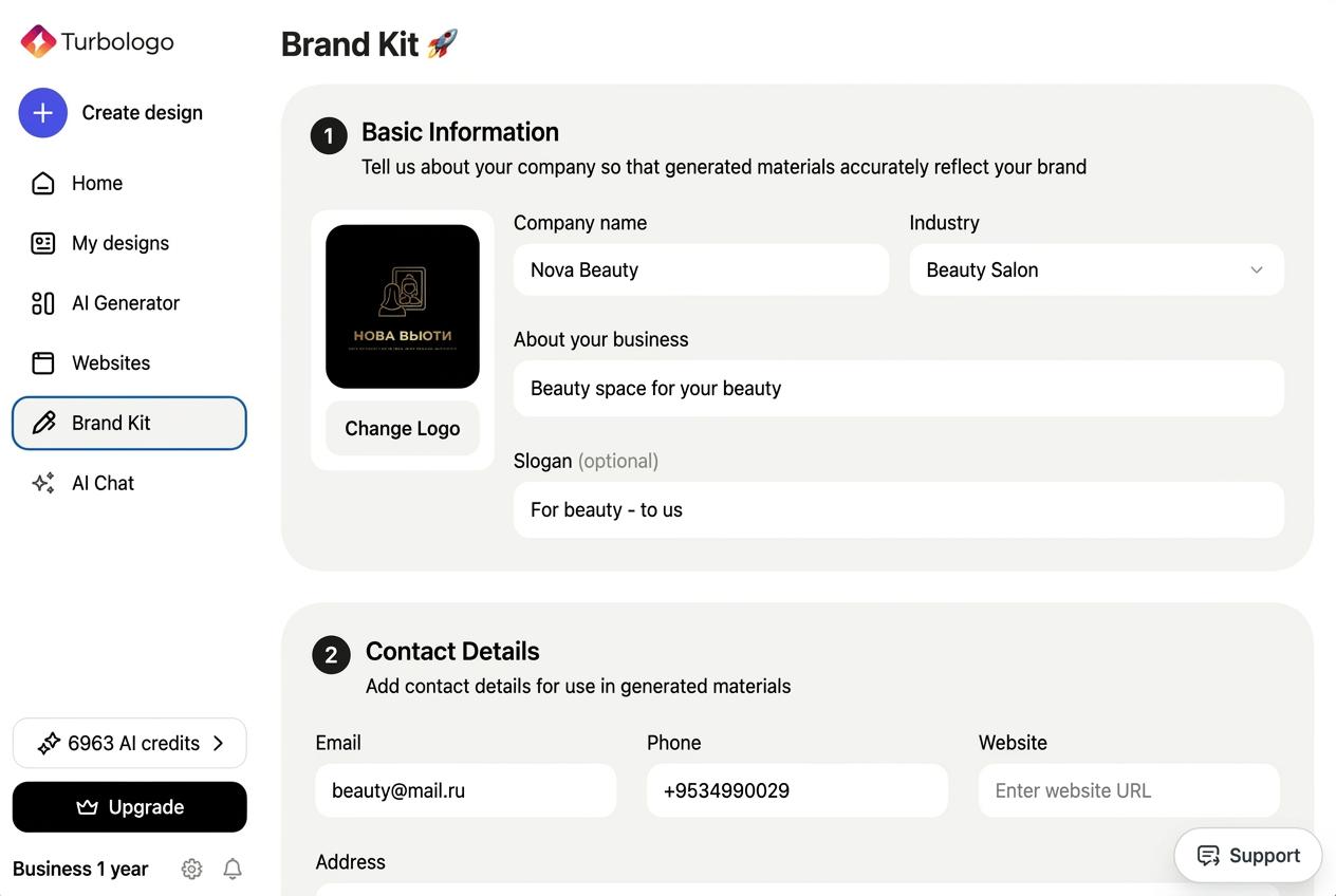 Brand Kit Turbologo
