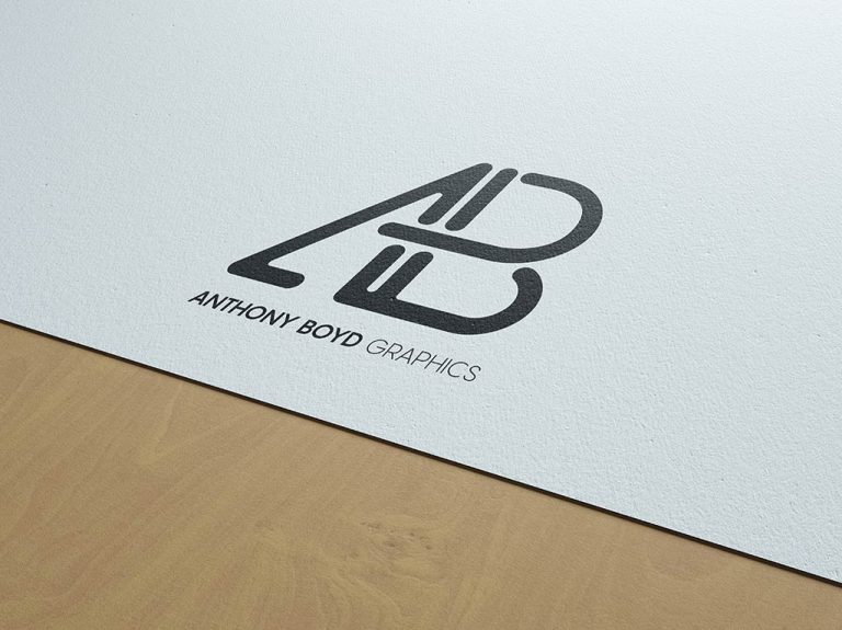 Mockup logo moderno