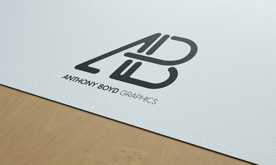 Mockup logo moderno