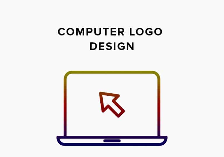 Copertura del design del logo del computer