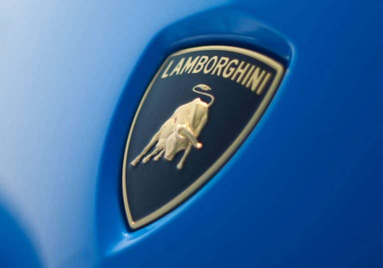 Lamborghini logo cover