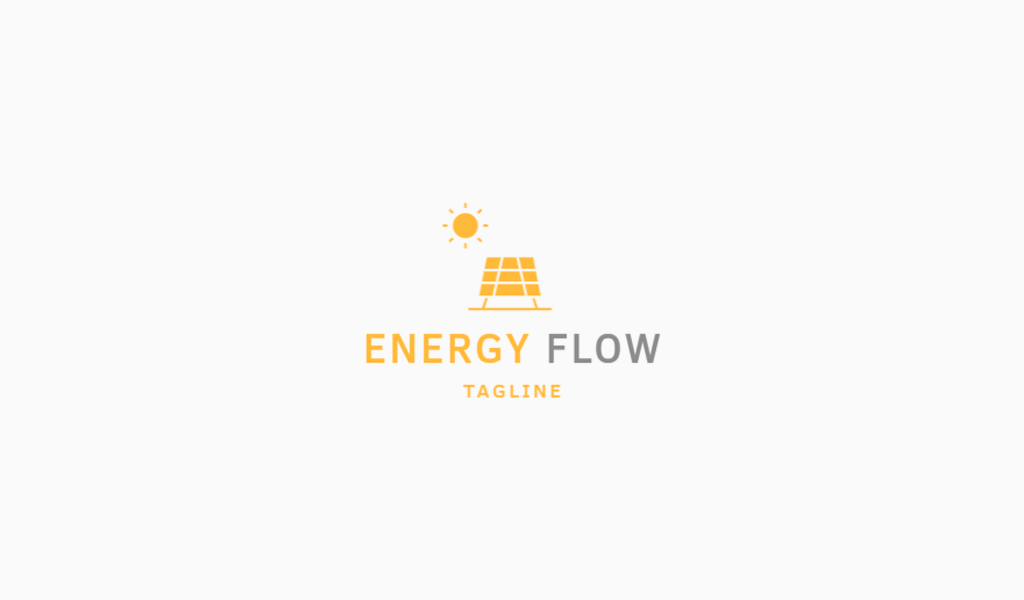 Logo di energia solare