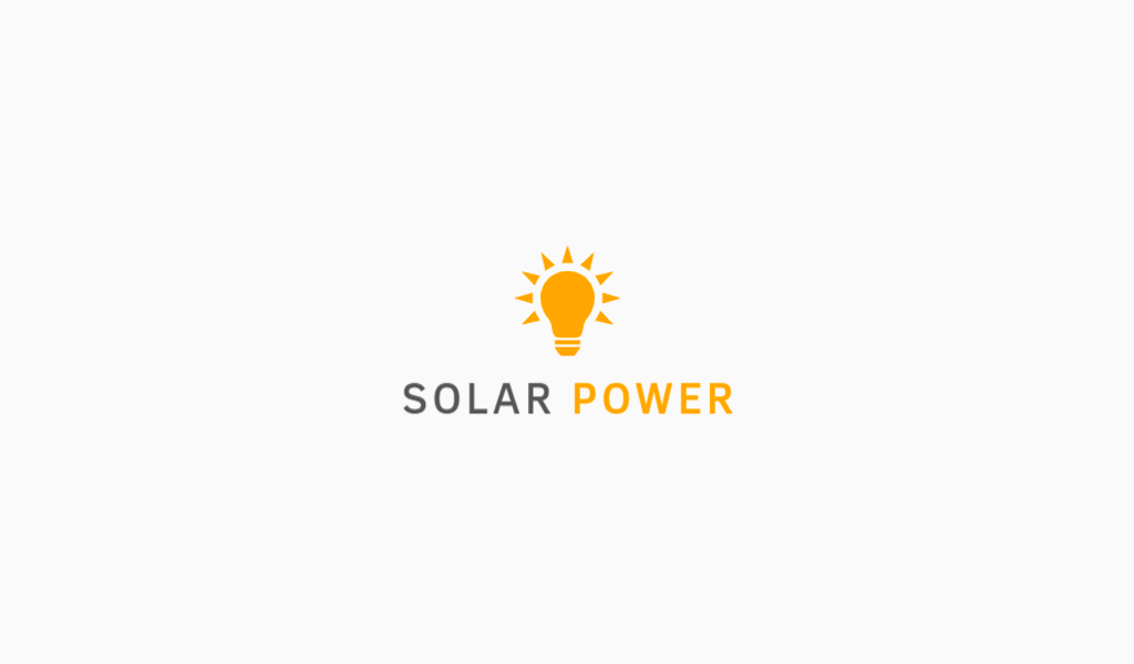 Logo di energia solare