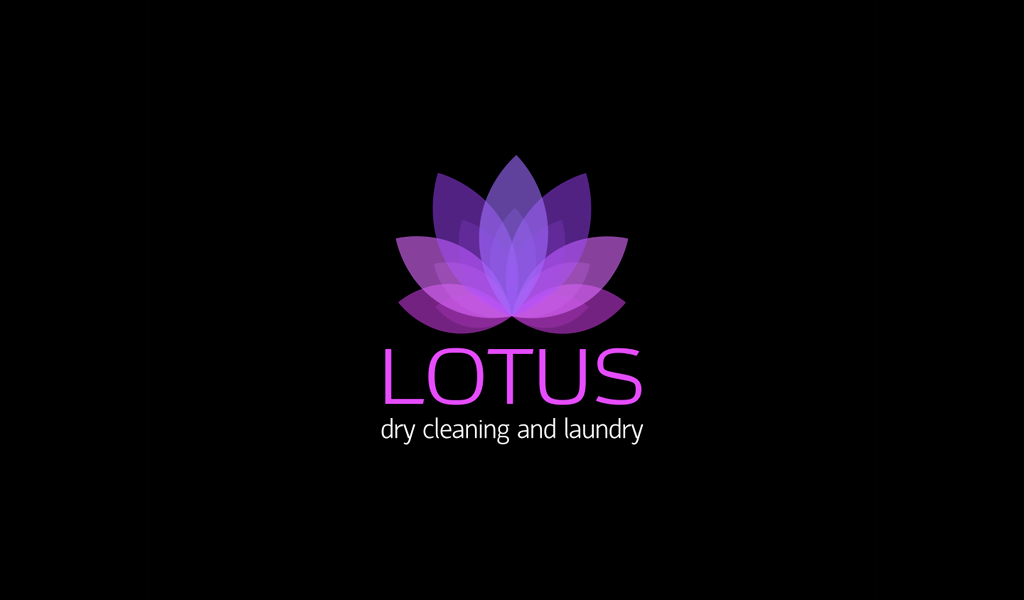 Logo di loto sfumato viola