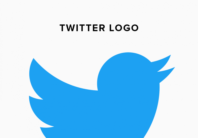 Twitter logo history illustration