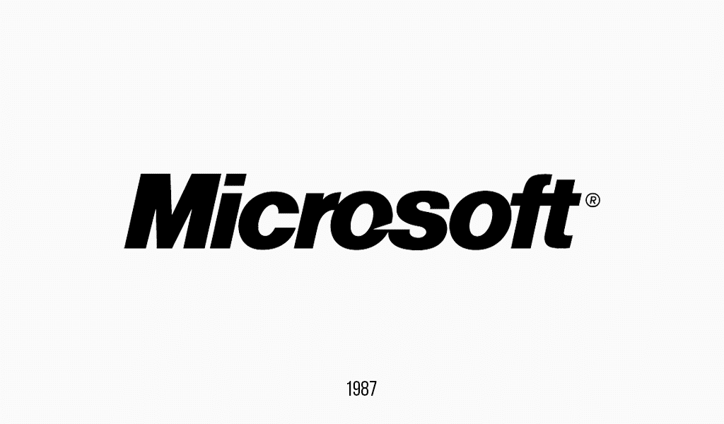 Logotipo Microsoft, 1987