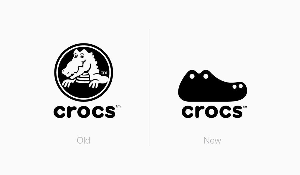 Redesenho do logotipo da Crocs Redesenho do logotipo da Crocs
