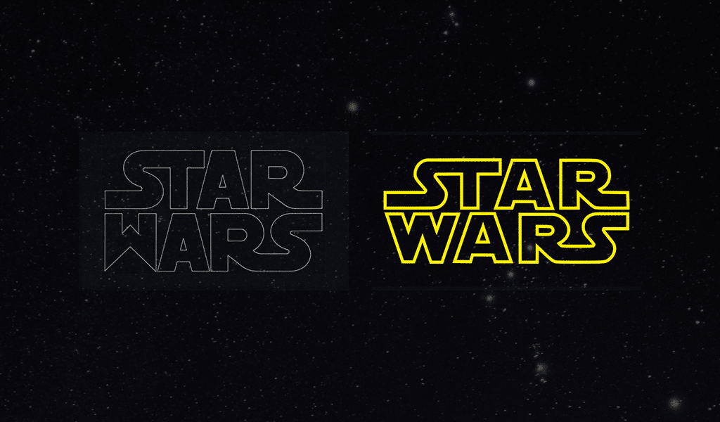 Logotipo 3 da Guerra das Estrelas Logotipo 3 da Guerra das Estrelas