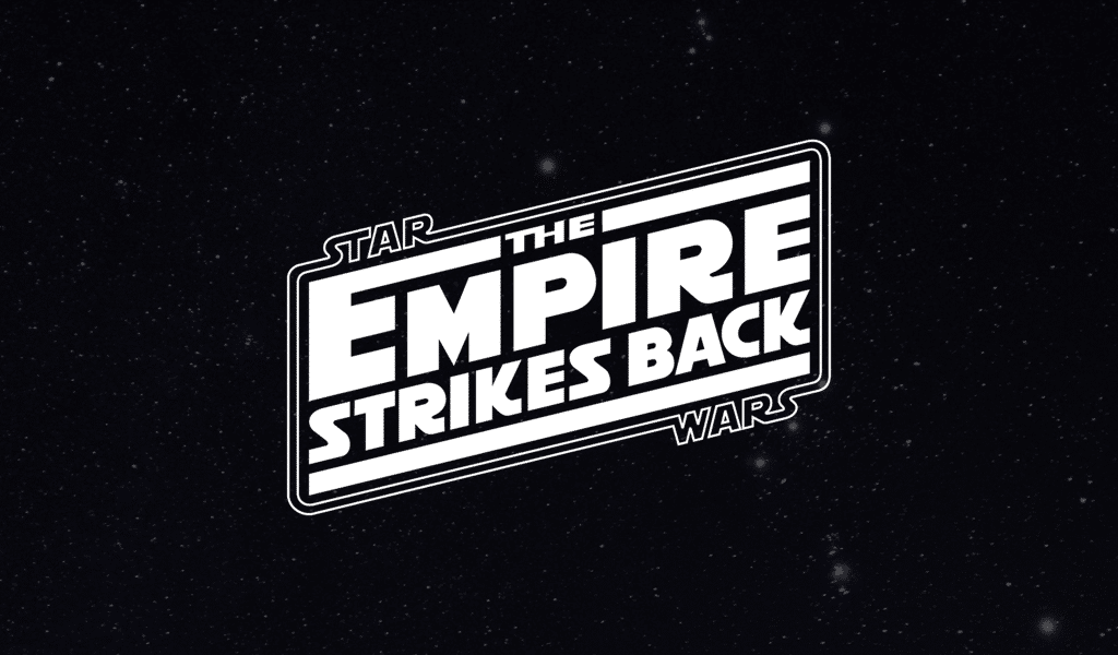 Logotipo da Guerra das Estrelas - o império ataca de volta Logotipo da Guerra das Estrelas - o império ataca de volta