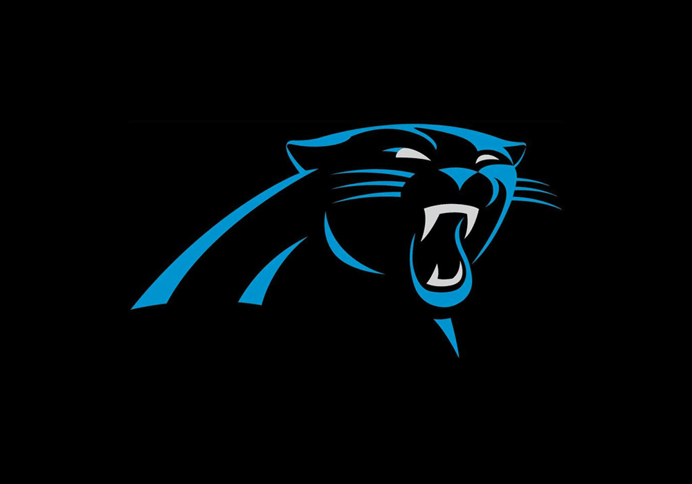 Pantera cabeça de gato preto mascote logotipo da equipe de jogos