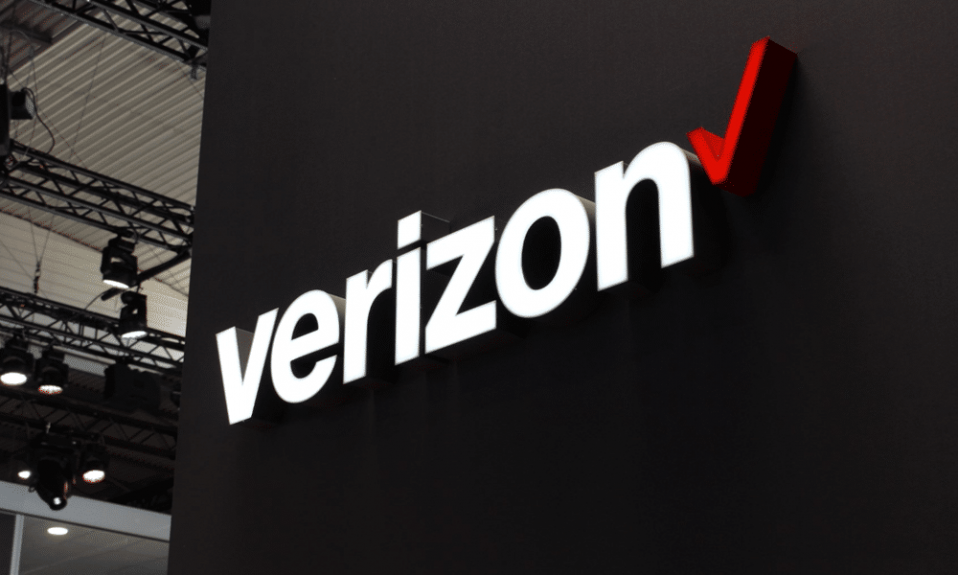 Verizon logo stand
