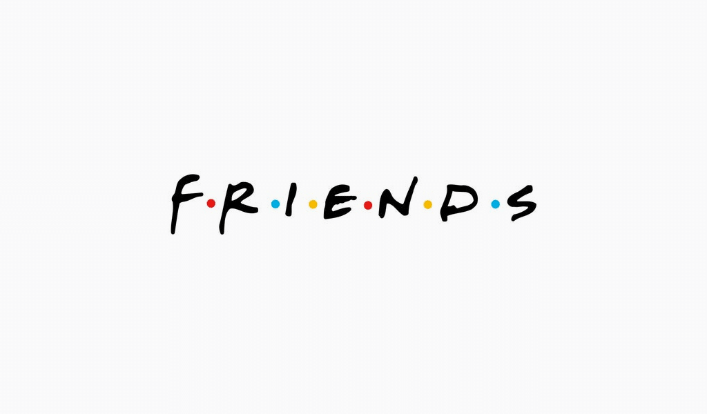 Fonte do logotipo dos amigos Fonte do logotipo dos amigos