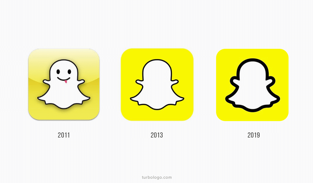 Histórico do logotipo Snapchat Histórico do logotipo Snapchat