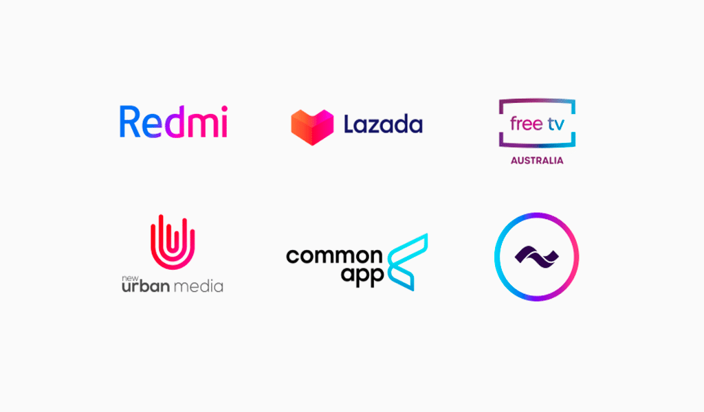logotipos gradientes