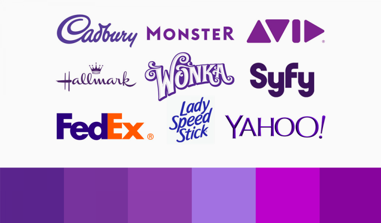 Logotipos roxos: significado para sua empresa e exemplos de logotipo
