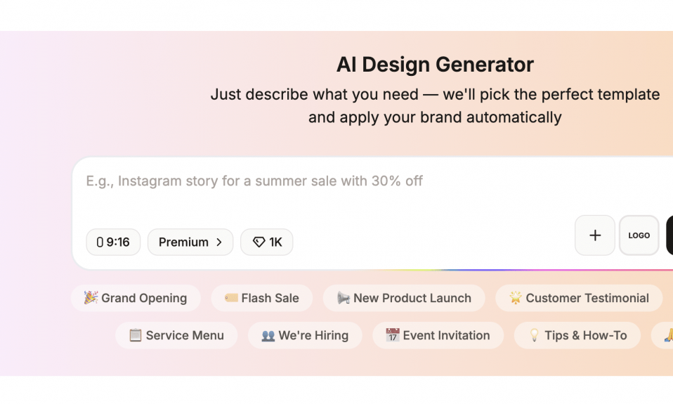 Gerador de designs com IA da Turbologo