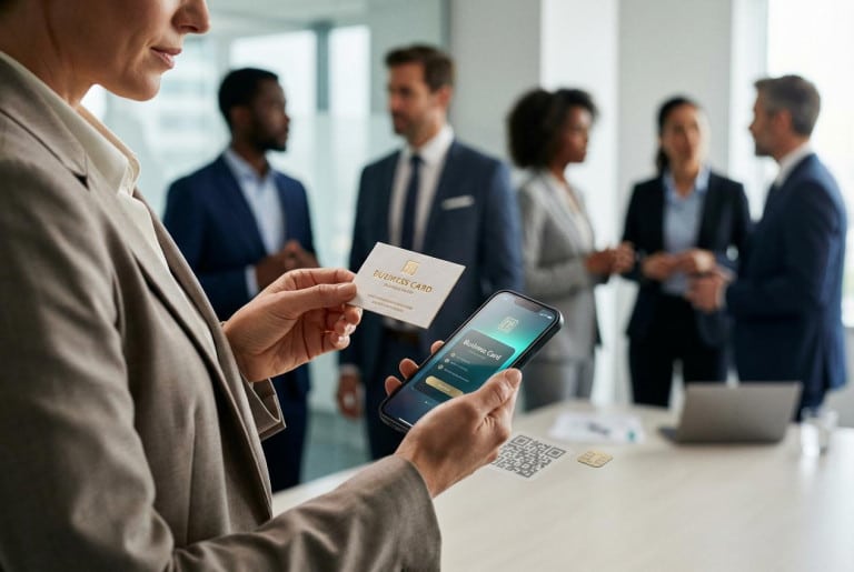 O futuro dos cartões de visita: digitais vs. papel em 2026